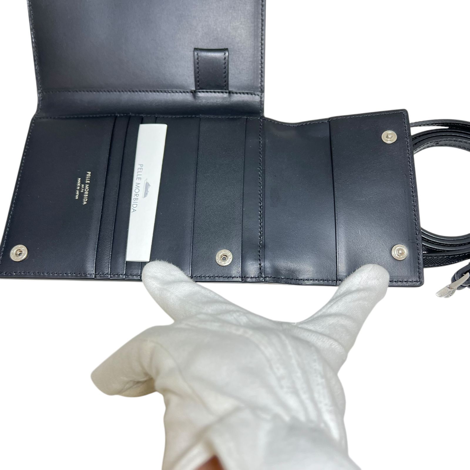 PELLE MORBIDA ペッレモルビダ マルチパスポートケース 黒 BARCA PMO