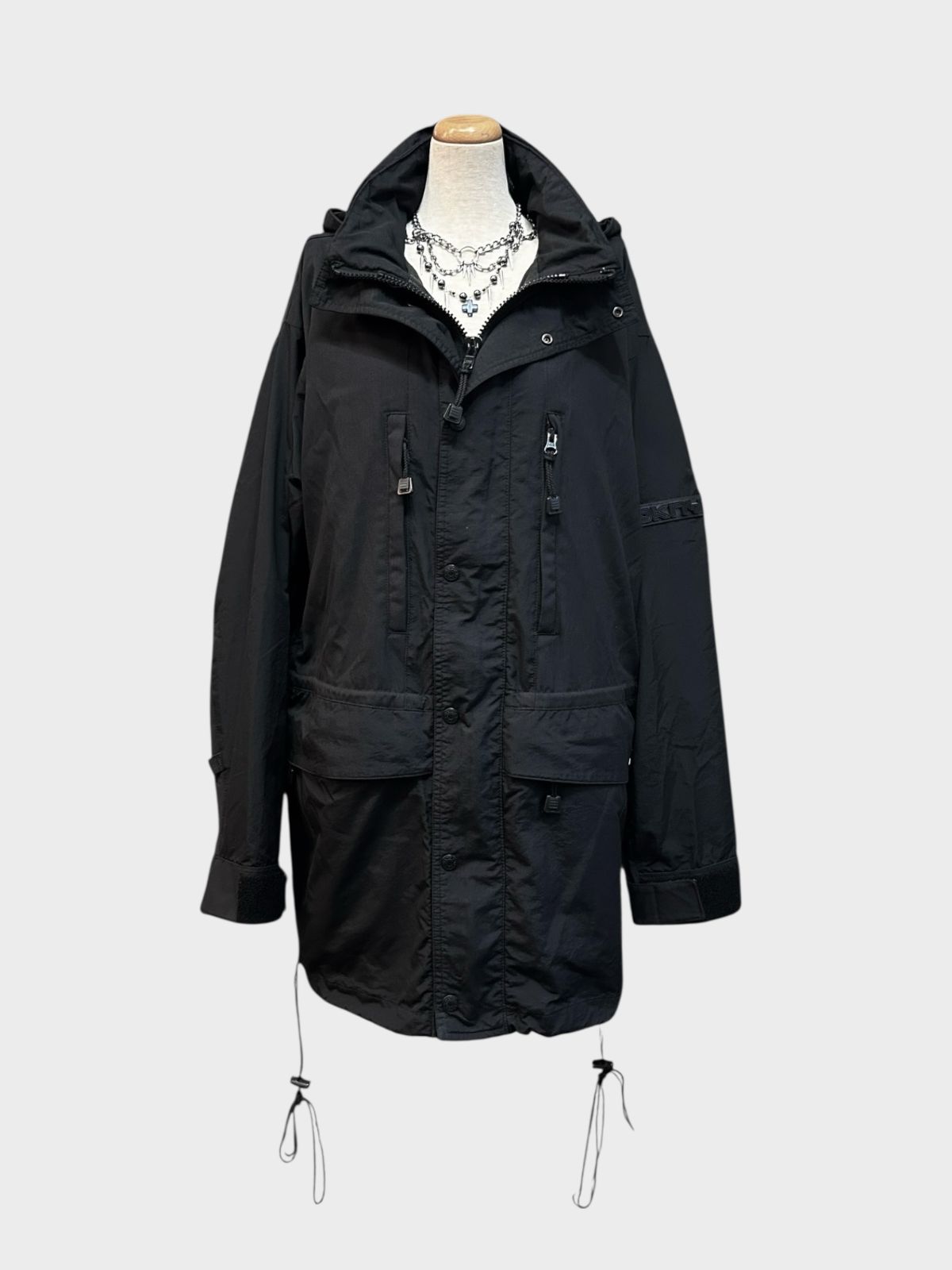 90s DKNY tech multi detail mods coat