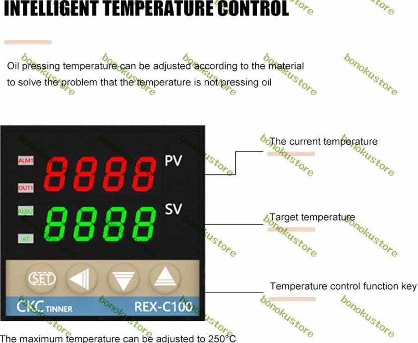 低温圧搾|高温圧搾 オイルプレスマシン 油絞り機電動 搾油機 家庭用|業務用オイルプレス全自動温度制御ステンレス製多機能で長時間作業 WWW_KANDAIZUMI_COM