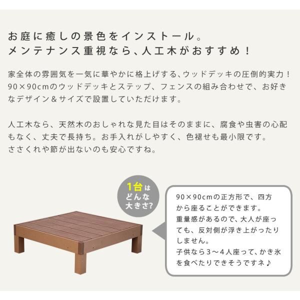 ウッドデッキ 4セット