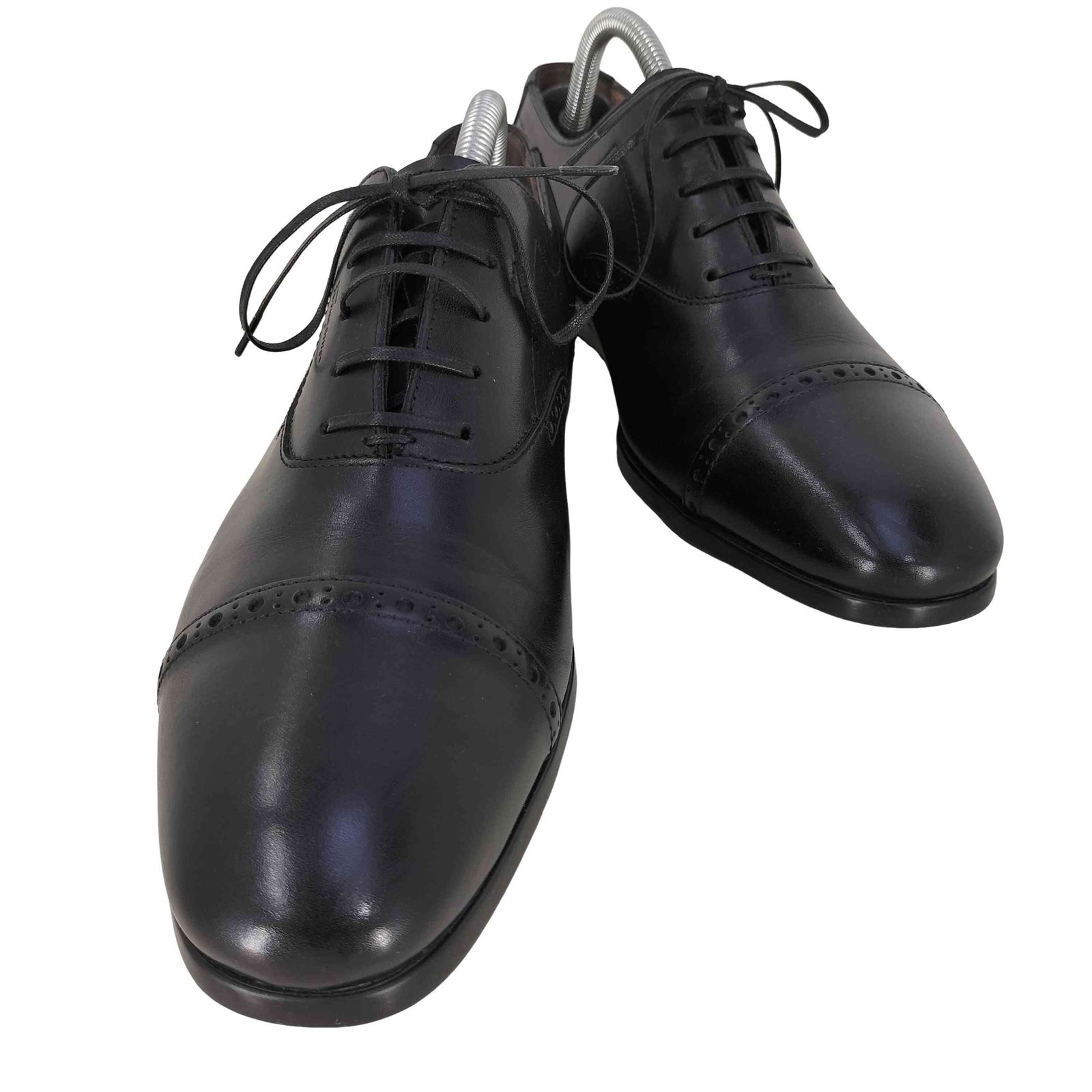 イタリア製OLD FERRAGAMO OLD FERRAGAMO(オールドフェラガモ)ブラックレザー×ゴールド