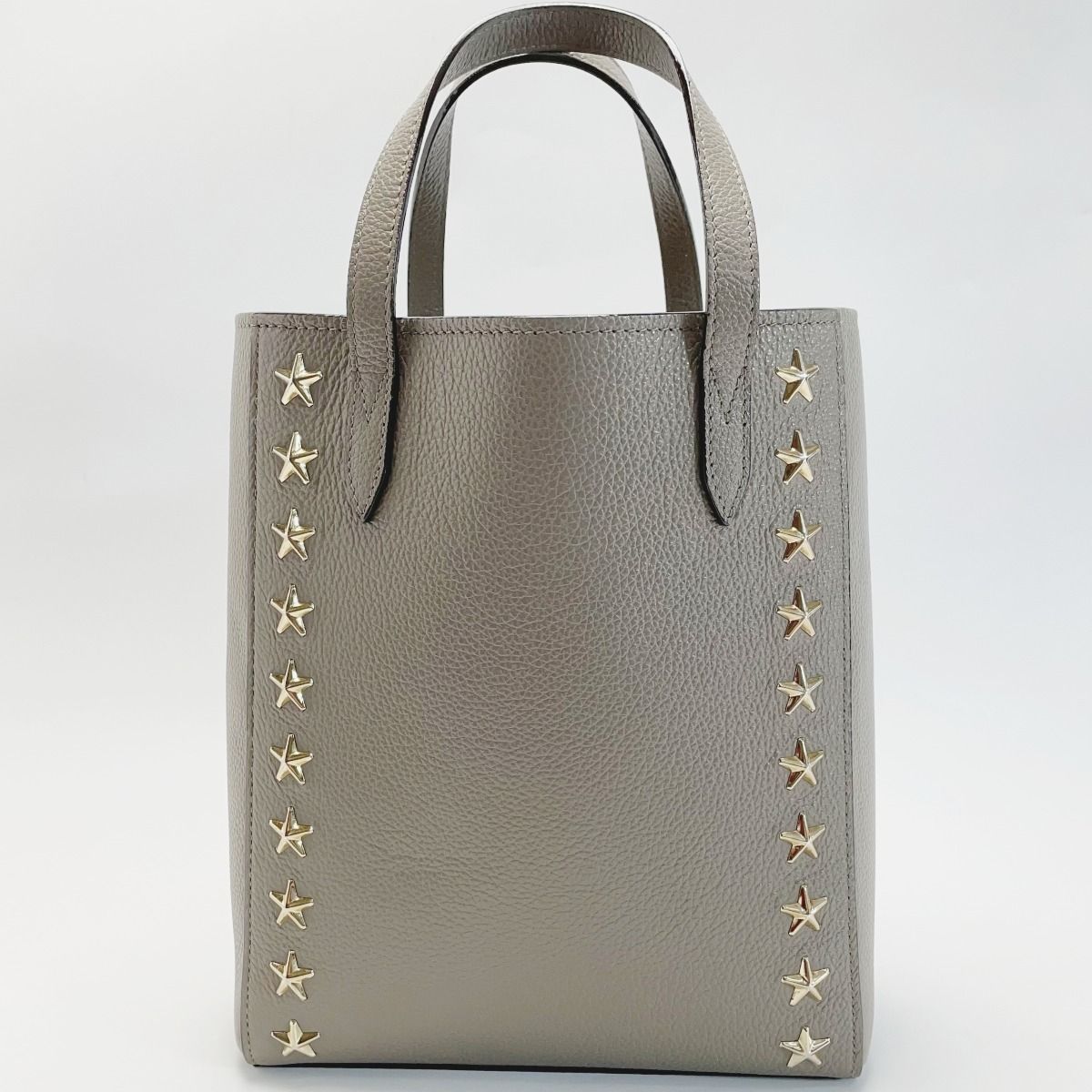 JIMMY CHOO ジミーチュウ スタースタッズ グレー 2WAYミニトートバッグ