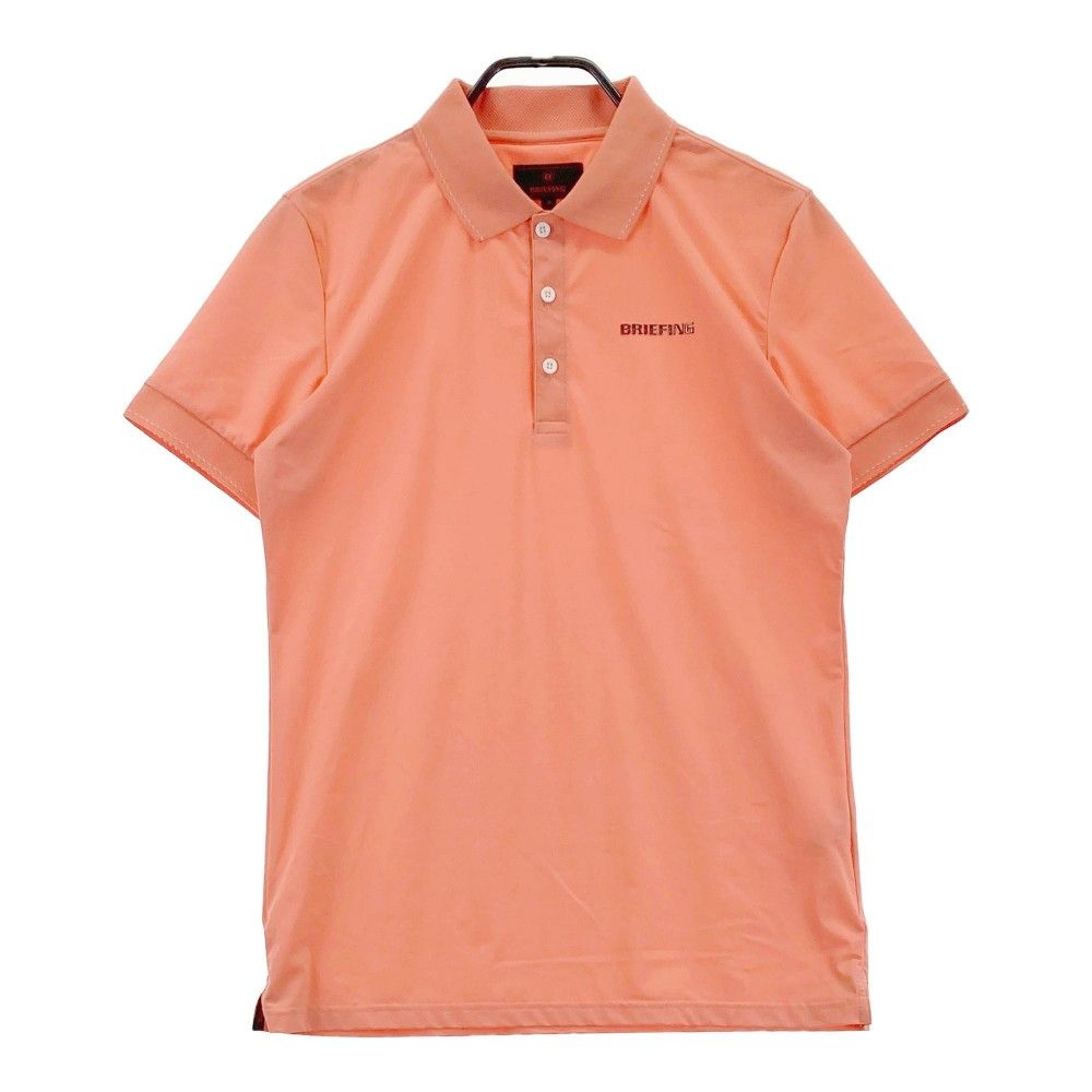 サイズ：M BRIEFING GOLF ブリーフィング 半袖ポロシャツ オレンジ系