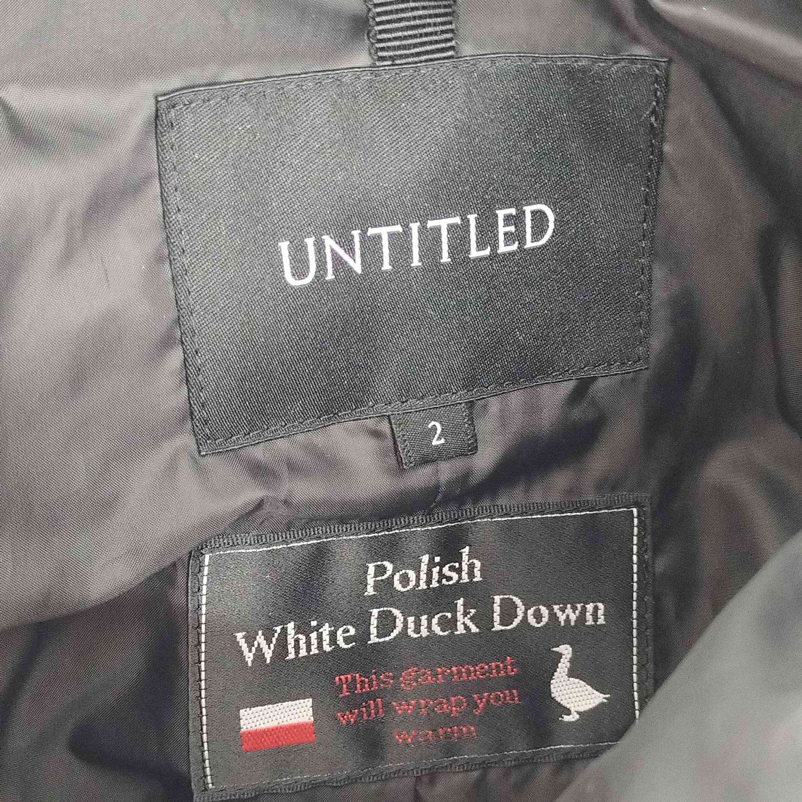 アンタイトル UNTITLED ダウンコート polish white duck down レディース JPN：2 - メルカリ