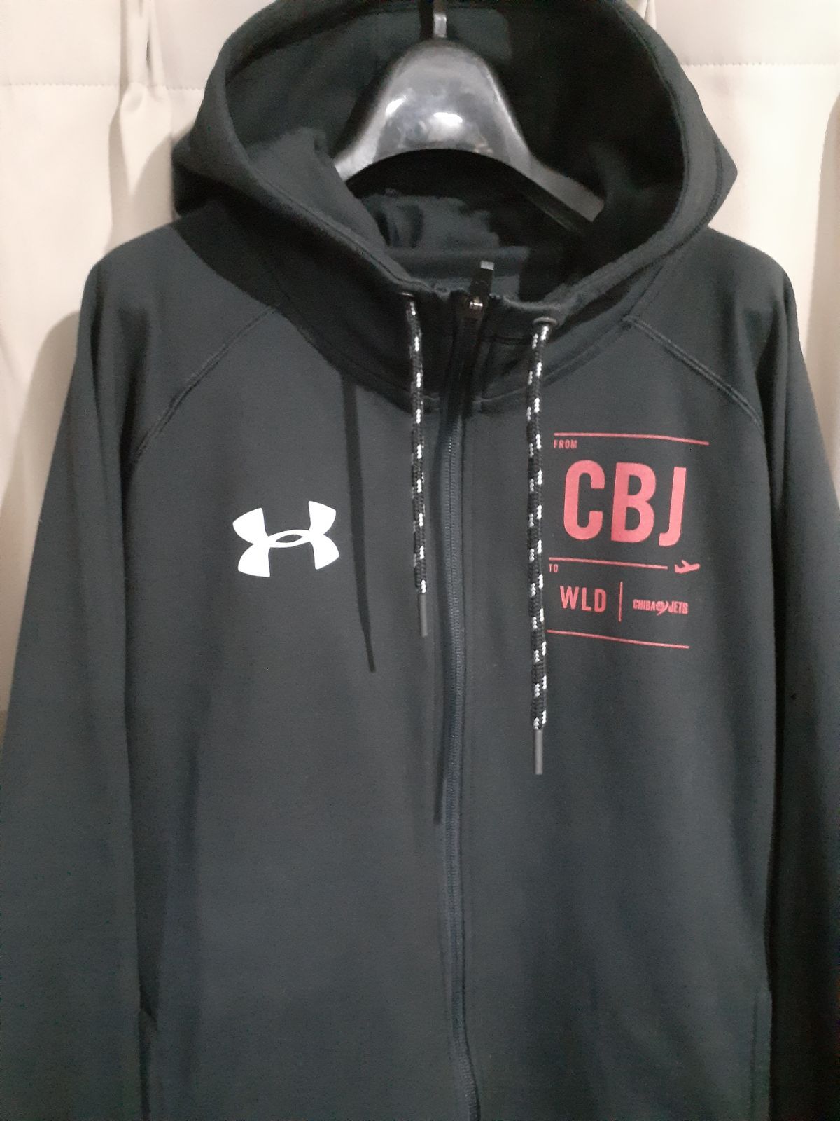 Under Armour 千葉ジェッツ パーカー　LGサイズ Bリーグ UNDERARMOUR Bリーグ 千葉ジェッツ スウェット ジップパーカー