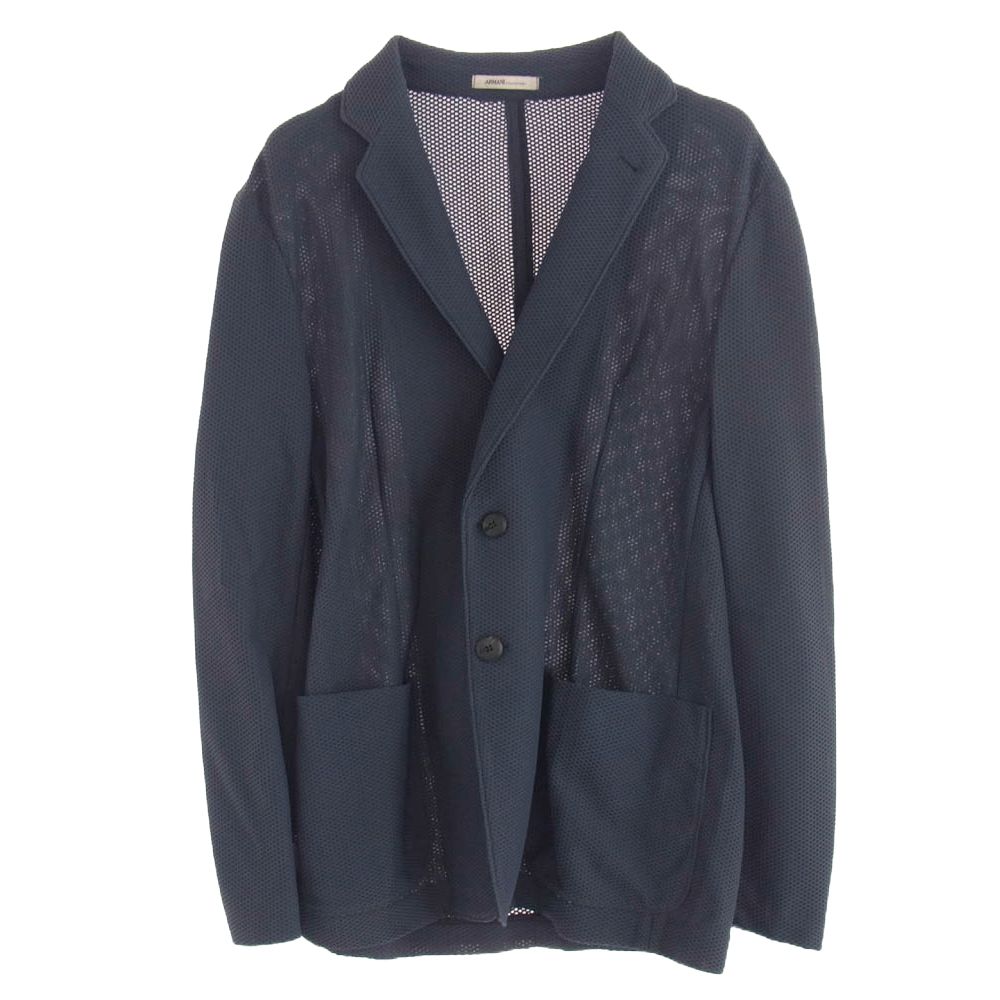 Emporio Armani エンポリオ アルマーニ COLLEZIONI コレッツィオーニ メッシュ ジャケット ネイビー系 48