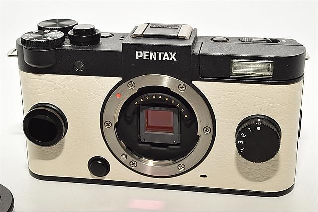 激レアオーダーカラー PENTAX ミラーレス一眼 Q-S1 ボディ ブラック/クリーム 　＃7566