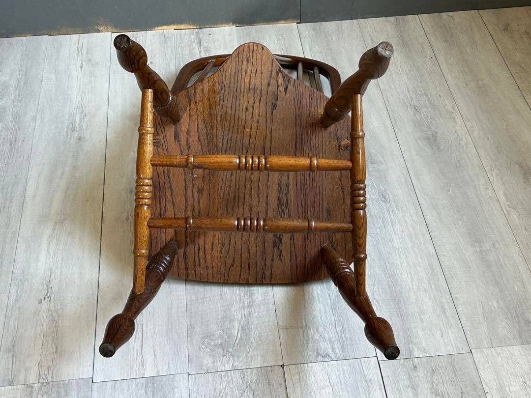 ① 英国 イギリス クラシック クラシカル フープバックチェア オーク材 NI