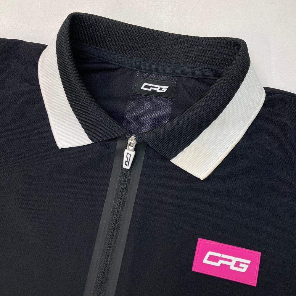 サイズ：LL CPG GOLF シーピージーゴルフ ハーフジップノースリーブ