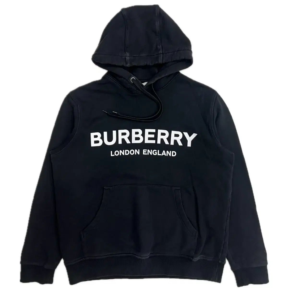 【雷市場（ポンジャン）商品韓国直送】 BURBERRY(バーバリー ) ロンドン イングランド 黒 フード付きTシャツ s 実寸 100 l 程度 フード パーカー
