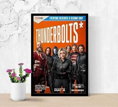 フレーム付-黒-】 映画ポスター サンダーボルツ Thunderbolts