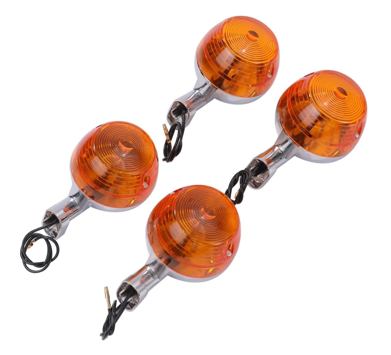 バイク ウインカー 4個セット 出目金 デメキン フラット 2タイプ