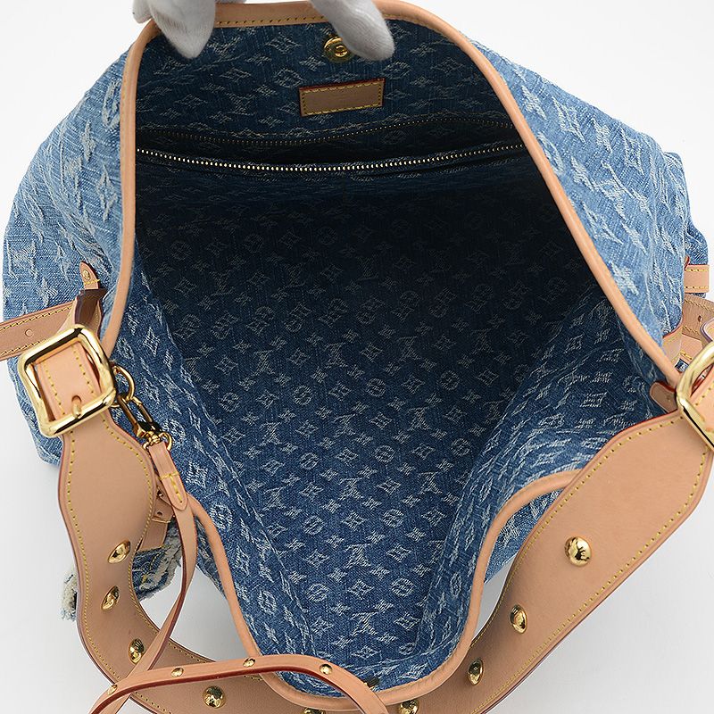 ルイ・ヴィトン モノグラムデニム キャリーオールNM MM ショルダー  