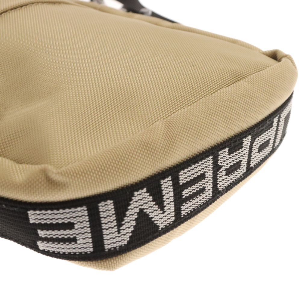 bloods207＊Supreme ボディバッグ ベージュ SUPREME (シュプリーム) 18SS Shoulder Bag テープロゴ ボディバッグ