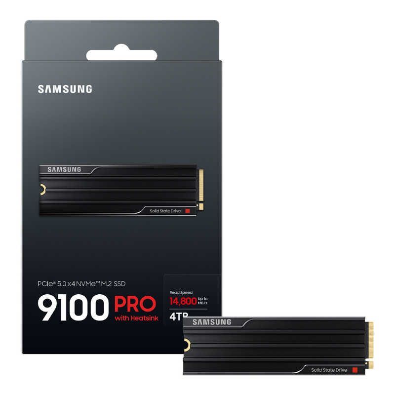 SAMSUNG PCIe 5.0 x4 NVMe M.2 SSD 9100 PRO 4TB ヒートシンクモデル M.2 MZ-VAP4T0C-IT