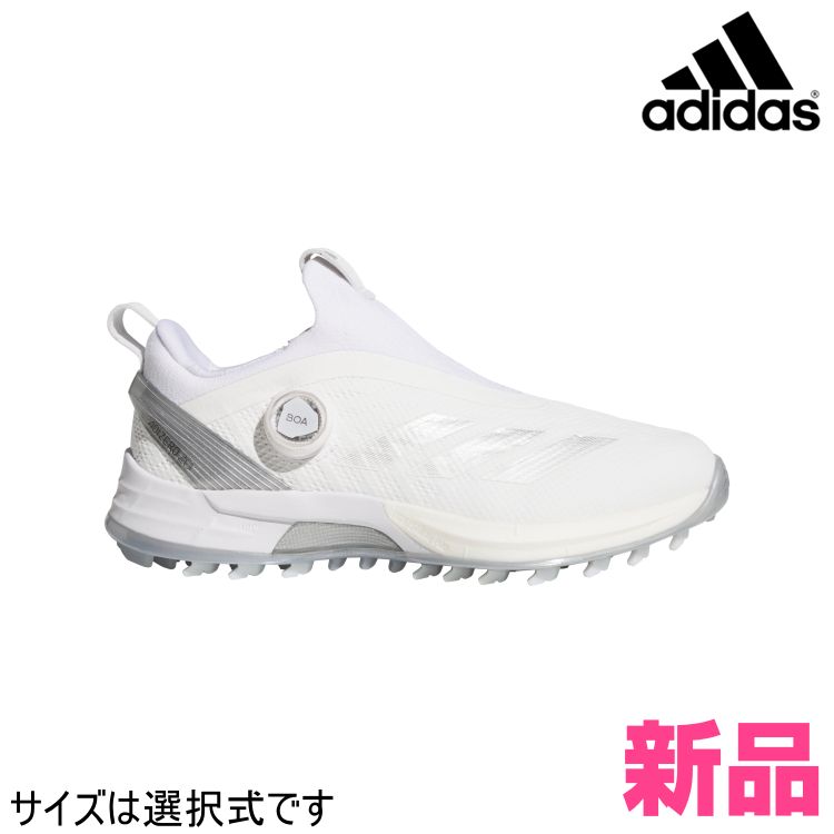 91ホワイト|シルバーメタリック メーカー正規仕入品 モデル adidas アディダス ゴルフシューズ NLK62 ウィメンズ アディゼロ ゼッドジー 25 ボア adizero ZG BOA ダイヤルタイプ|EE相当 レディース