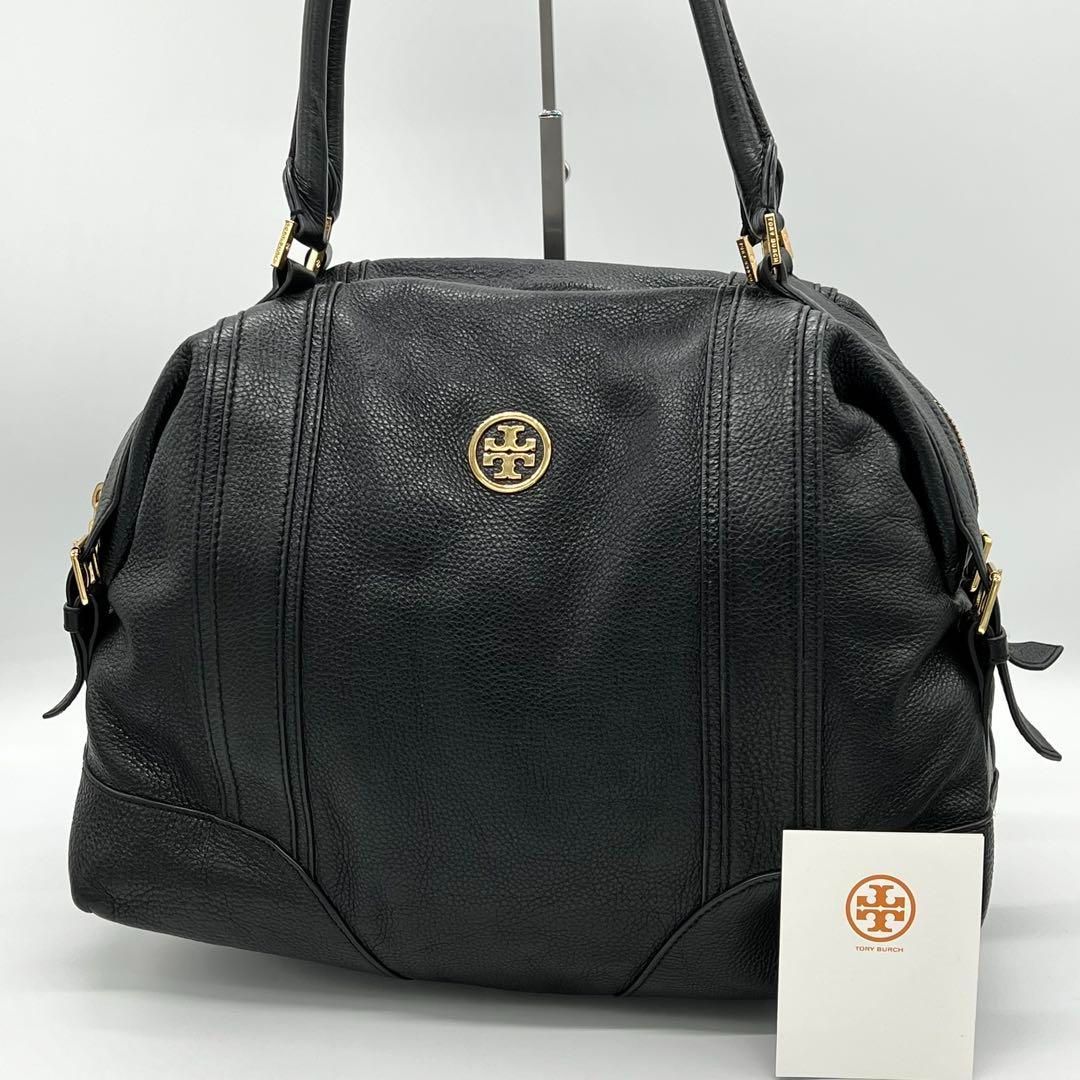 ✨️美品✨️Tory Burch ハンドバッグ トートバッグ レザー ブラック - メルカリ