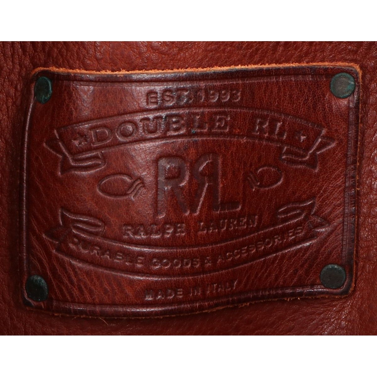 RRL ダブルアールエル イタリア製 ヴィンテージ加工 オールレザー