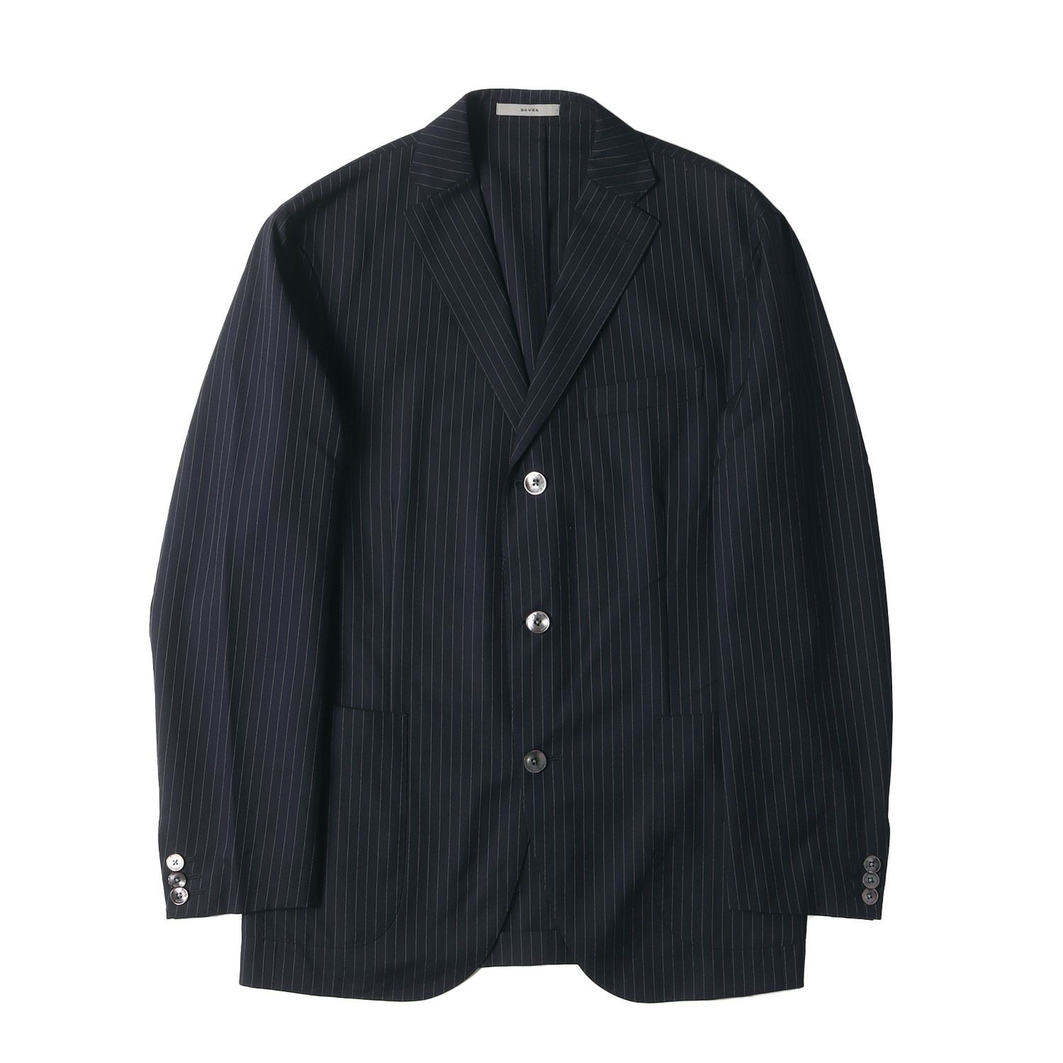 美品 BOGLIOLI ボリオリ サイズ:48 ストライプ ウール 段返り 3B