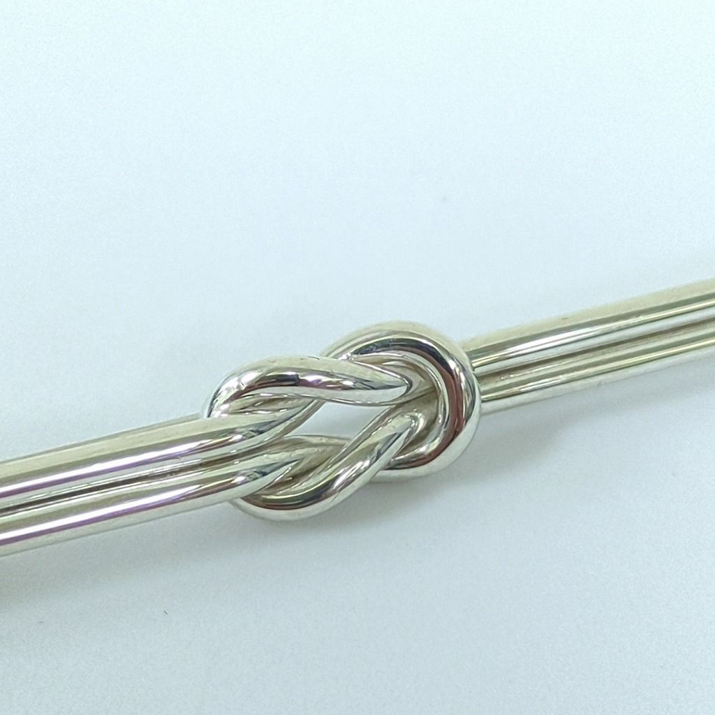 TIFFANY ティファニー ノット コンビ ブローチ K14 × SV925 希少 美品》 ティファニー ノットブローチ K14 SV925 コンビ