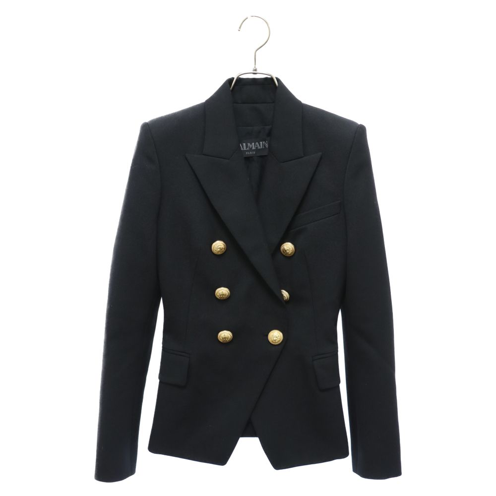 BALMAINバルマン　ブラウン  ラムレザー キルティングジャケット11号 BALMAINバルマン ブラウン ラムレザー キルティングジャケット11