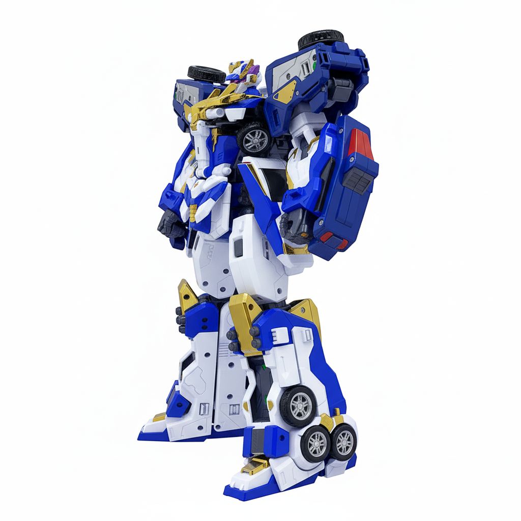 メタルカードッボS ブルーコップトリニティ 3体合体 ロボット トイ
