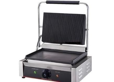 パニーニメーカー多機能プレスサンドイッチベーカー焼き肉ロースター 半分が平ら 半分がでこ 110v 業務用 家庭用 送料無料