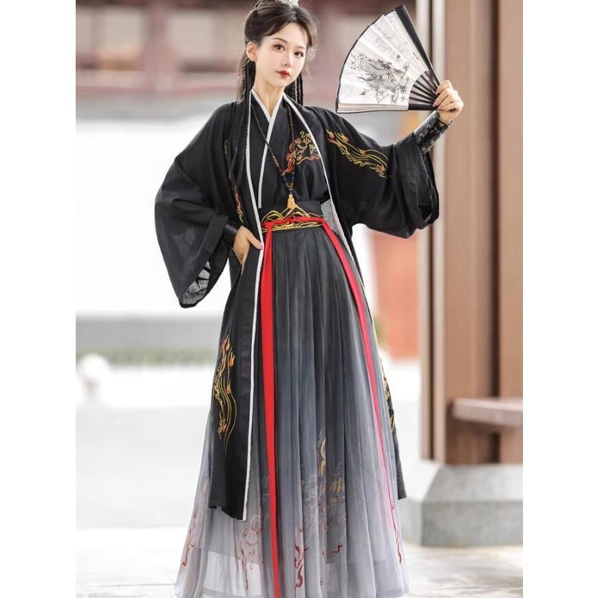 漢服 唐装 チャイナ服 中国古代衣装 黒系 レディース 漢服 男性用 男女兼用 おしゃれ 華流コスプレ 舞台衣装 暗色系 中華コスプレ衣装 中華