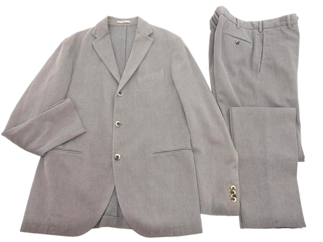 BOGLIOLI ボリオリ セットアップ ジャケット パンツ スーツ size50|グレー ◎メンズ