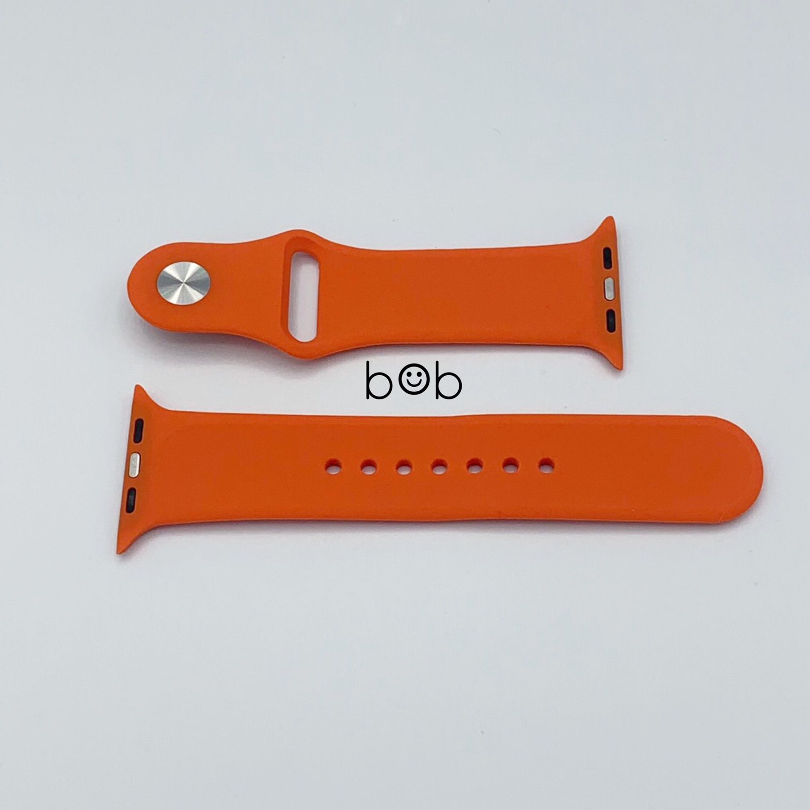 オレンジ☆アップルウォッチバンド ラバーベルト スポーツ Apple Watch 