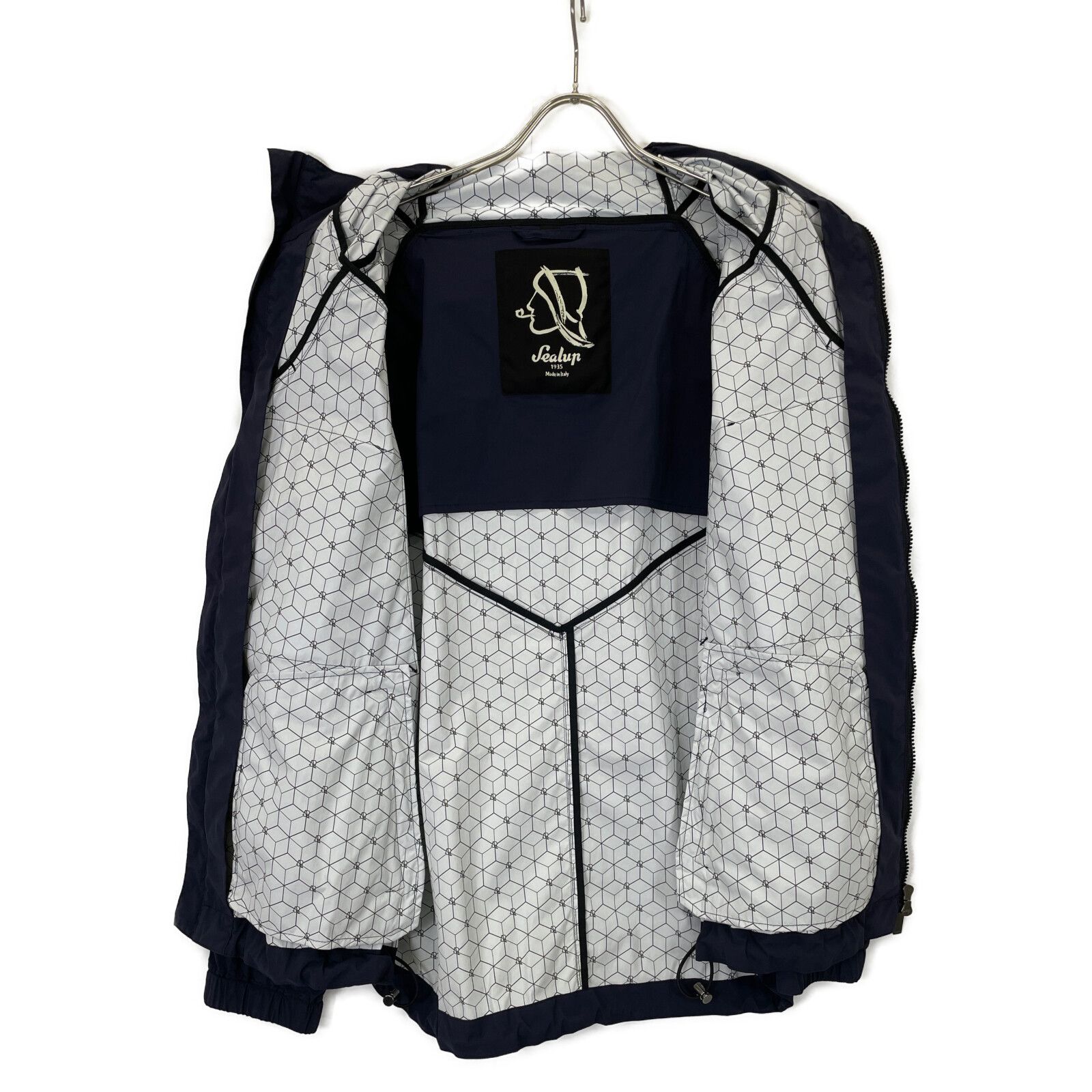 Sealup シーラップ ナイロンジャケット フード付 メンズ サイズ52 紺