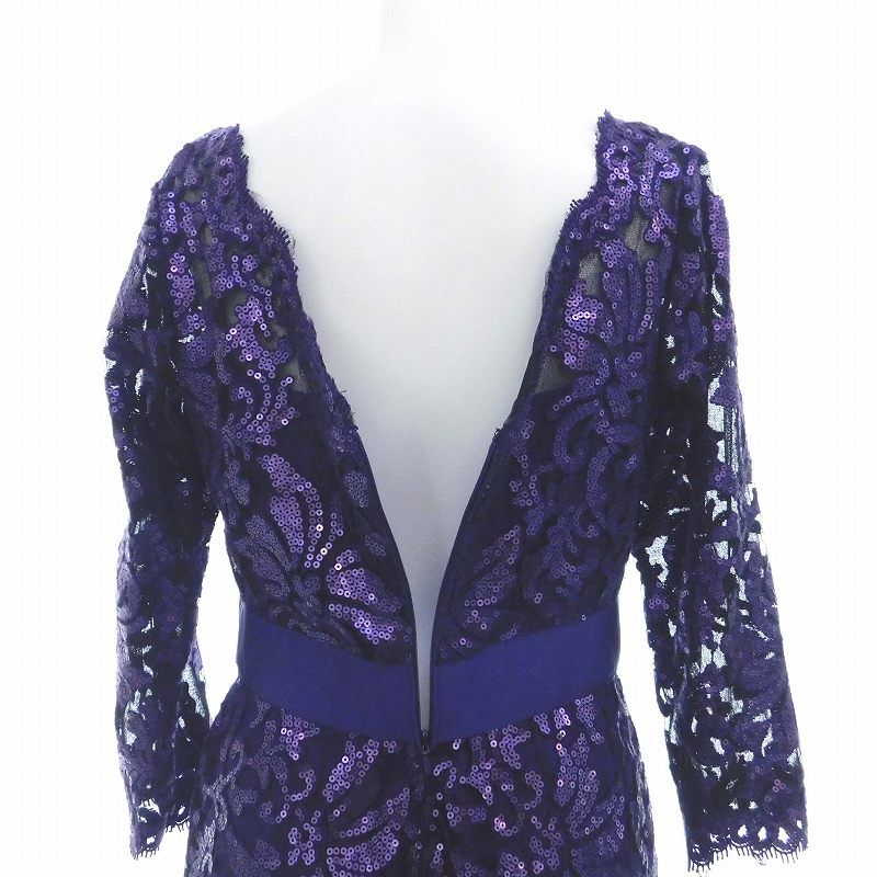 タダシショージ TADASHI SHOJI ワンピース ロング ミモレ丈 七分袖