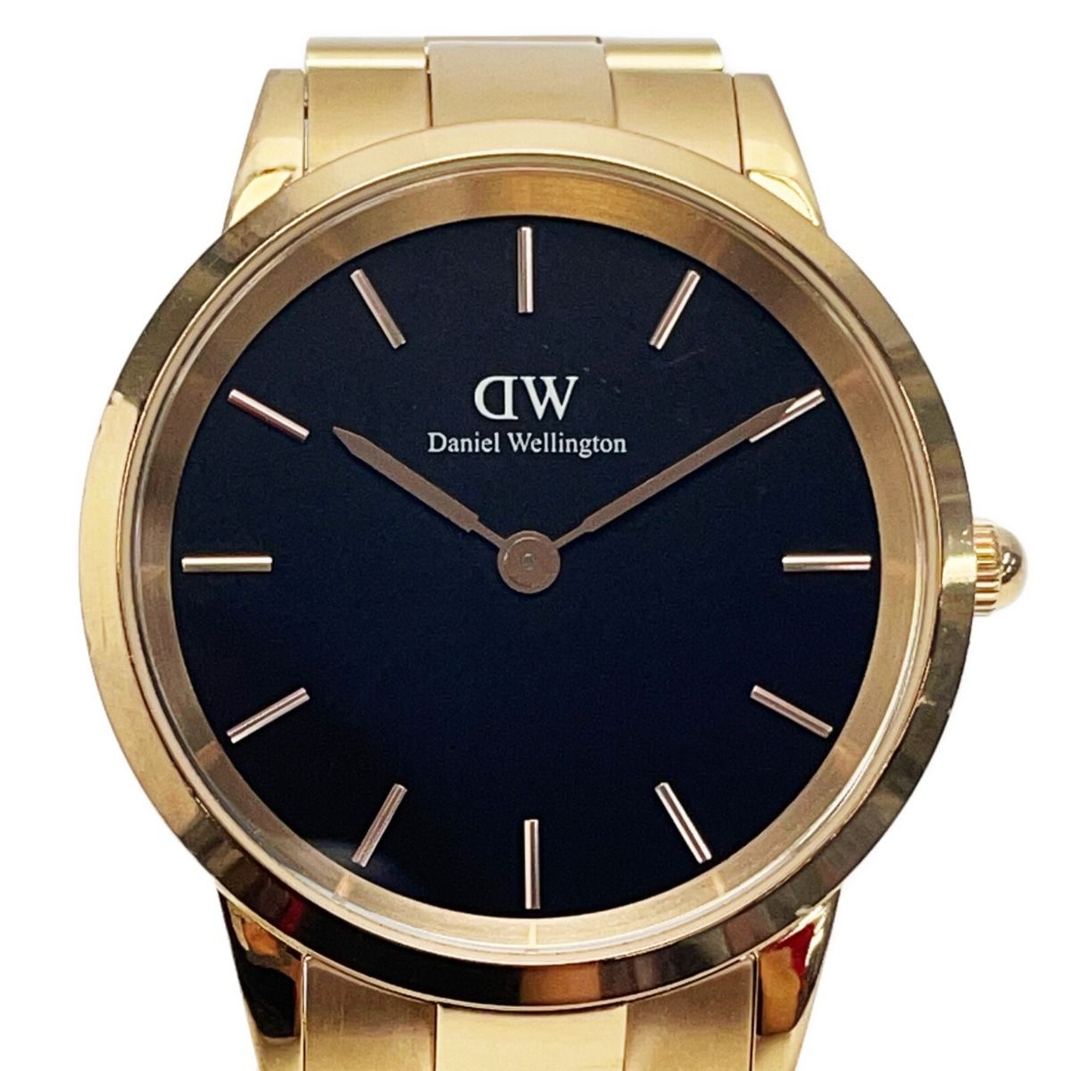 ☆☆Daniel Wellington ダニエル・ウェリントン クォーツ 腕時計 ＤＷ00100344 ブラック×ローズゴールド