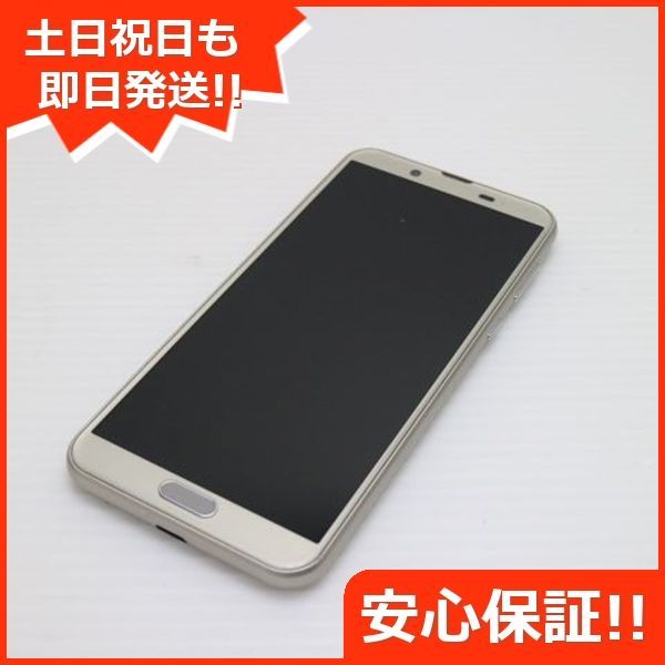 新品同様 SH-01L AQUOS sense2 シャンパンゴールド スマホ 本体