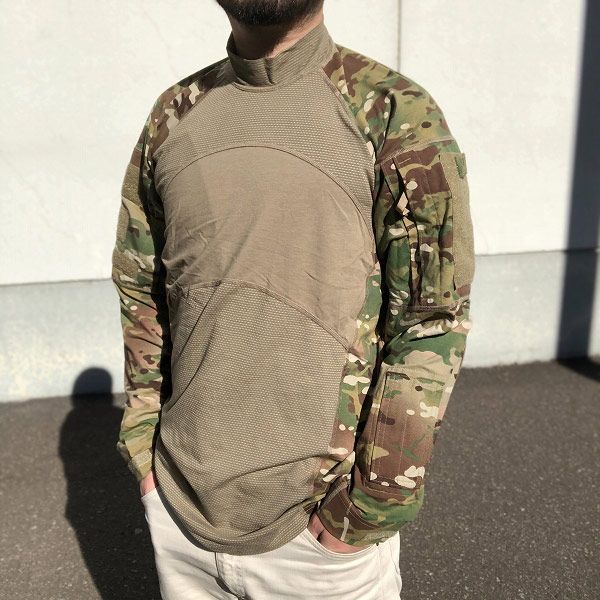 実物 米軍 US ARMY ACS コンバットシャツ マルチカム迷彩 L ミリタリー 迷彩 サバゲー デッドストック D138-13-0025ZV