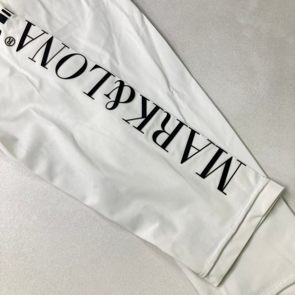 サイズ 50 MARK-LONA マークアンドロナ 2025年 ハイネック 長袖インナーTシャツ ロゴ ホワイト系 240101427931 ゴルフウェア メンズ ストスト USTAUSTRALIA_COM_AU