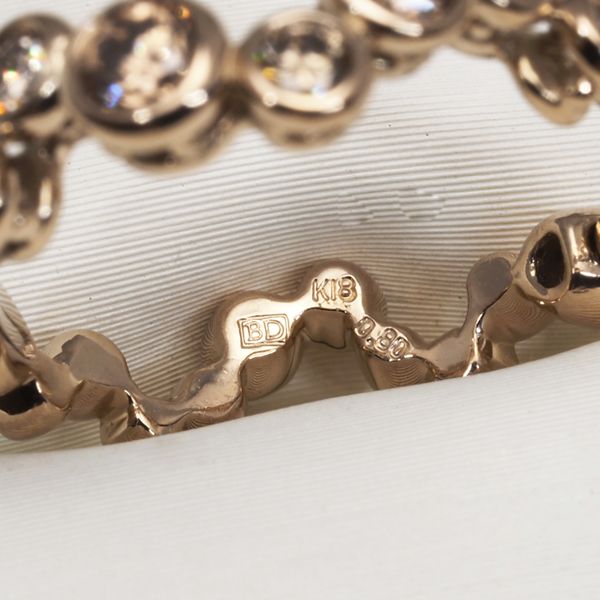 カシケイ ベゼル ピアス k18 ダイヤモンド 中折れフープピアス