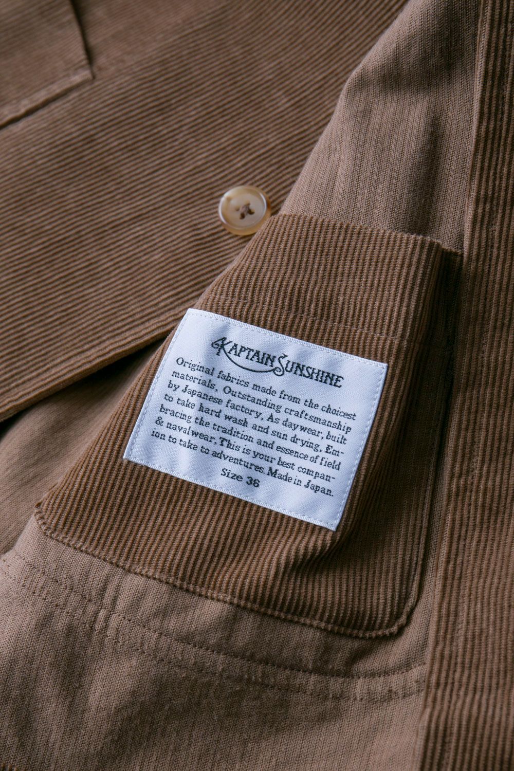 KAPTAIN SUNSHINE コーデュロイ ハンティング ジャケット 36 KAPTAIN SUNSHINE】コーデュロイの季節です。｜ビームス メン 渋谷｜BEAMS