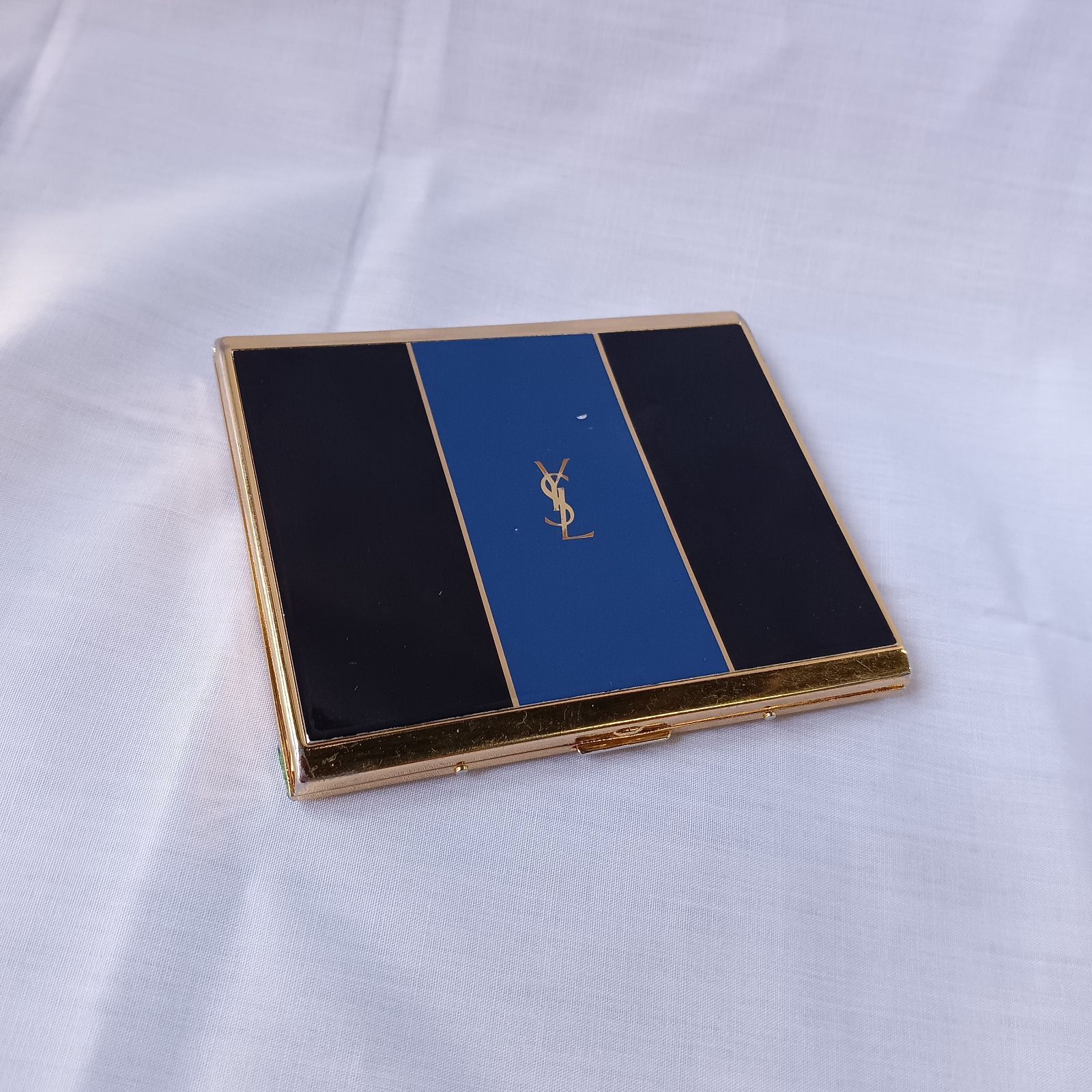 イヴ・サンローラン カードケース シガレットケース ブルー イヴサンローラン YSL ヴィンテージ シガレットケース カード