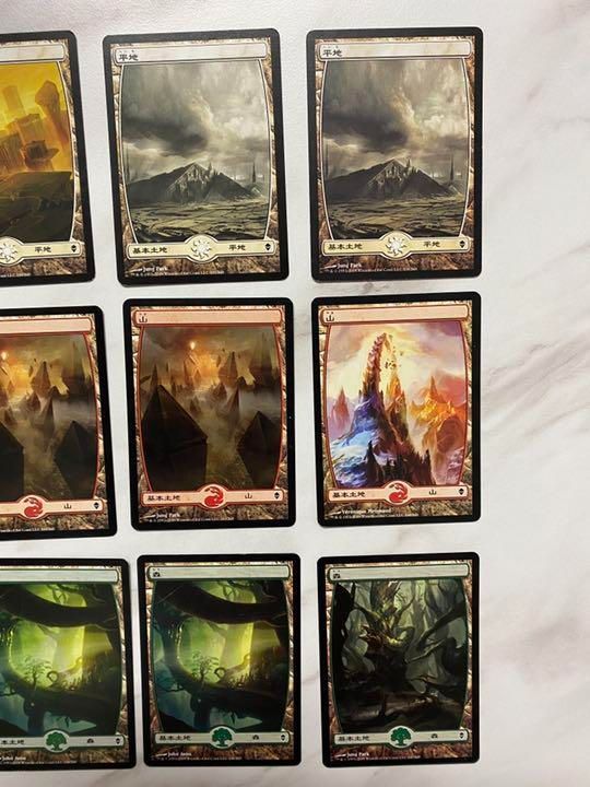 MTG 新枠のみ 基本土地 基本地形 英語約300枚 ZEN ALA CHK等有 MTG 新
