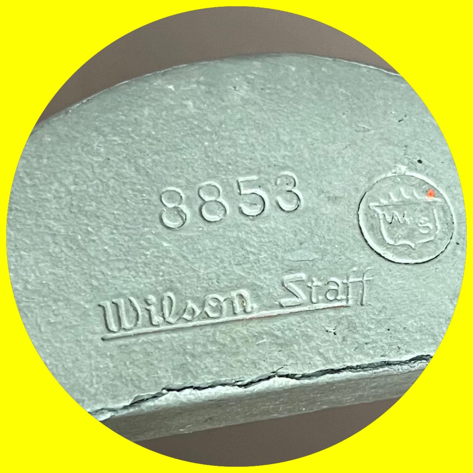 57-2610-1 初入荷 送料込み Wilson パター Wilson Staff 8853 34インチ 構えやすくてストロークしやすいパターです ジャンク ひび割れ グリップ交換必要です