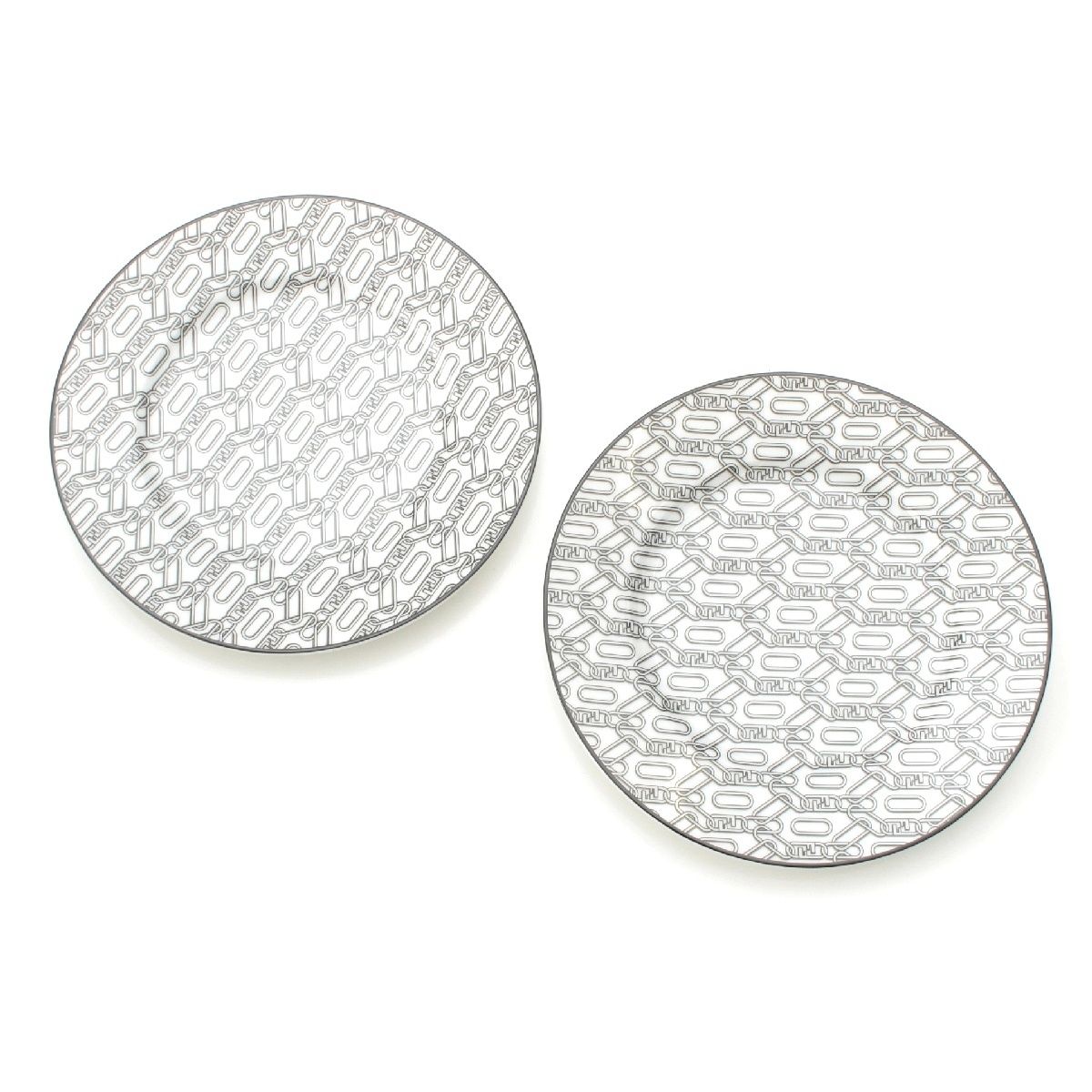 フェンディ オーロック 磁器 卸売 ポーセリン ペアプレート 2点セット