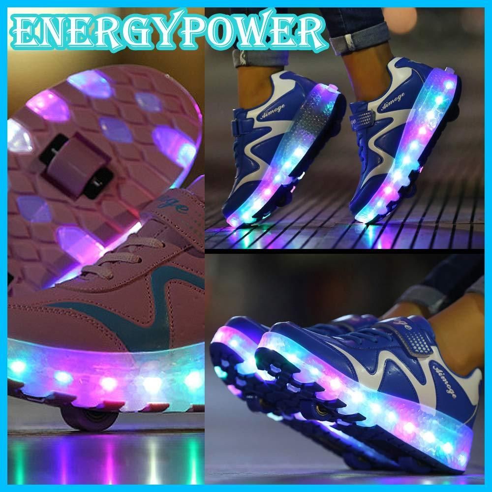 360度光るLEDソール ダブルローラー