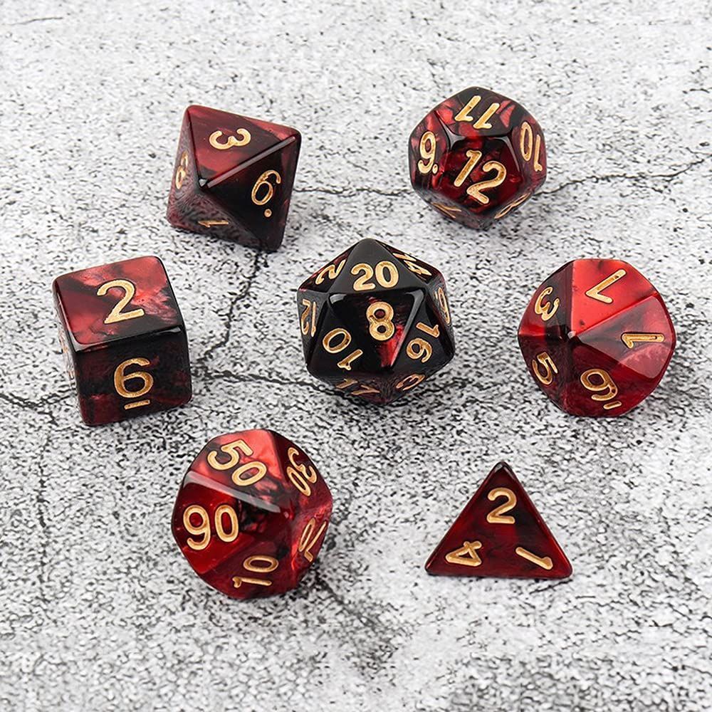 人気商品】D6 D8 D10 D4 D12 神話TRPG D20 42個入り MTG 6色