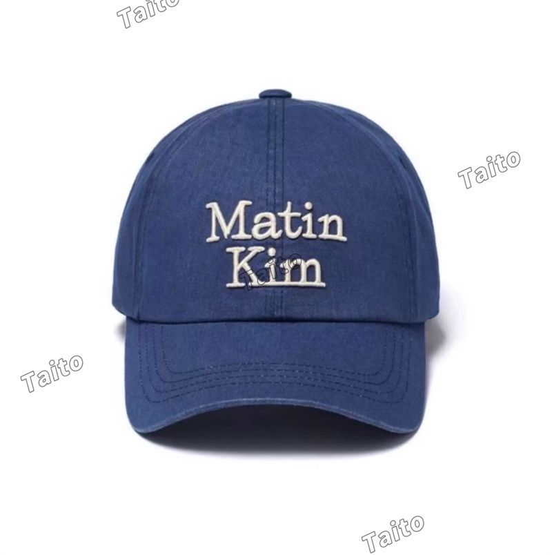 韓国 MATIN KIM マーティンキム CLASSIC LOGO BALL CAP 刺繍入り