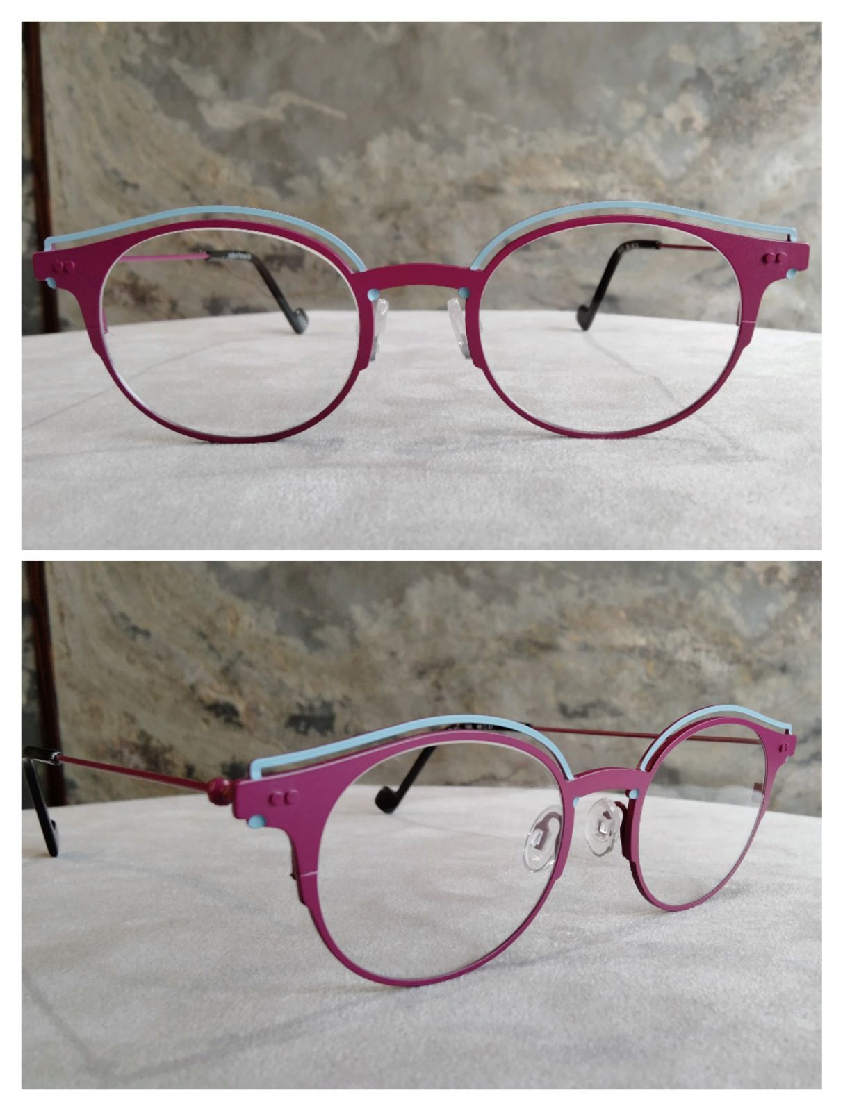 New color】丸四角メガネ 『XiT EYEWEAR （エックスアイティ）』M101/106 Plum & Sky Blue ／ フランス製【 XiTの正規取扱店】 - メルカリ