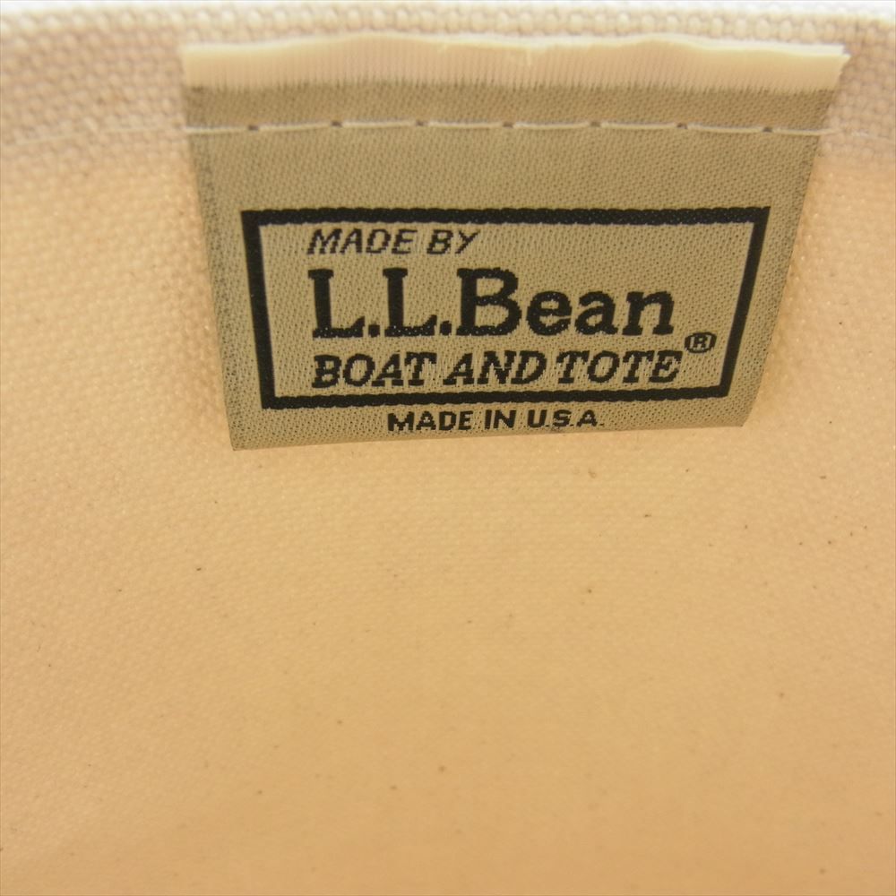 L.L.Bean エルエルビーン USA製 キャンバス トート バッグ オフホワイト系【中古】