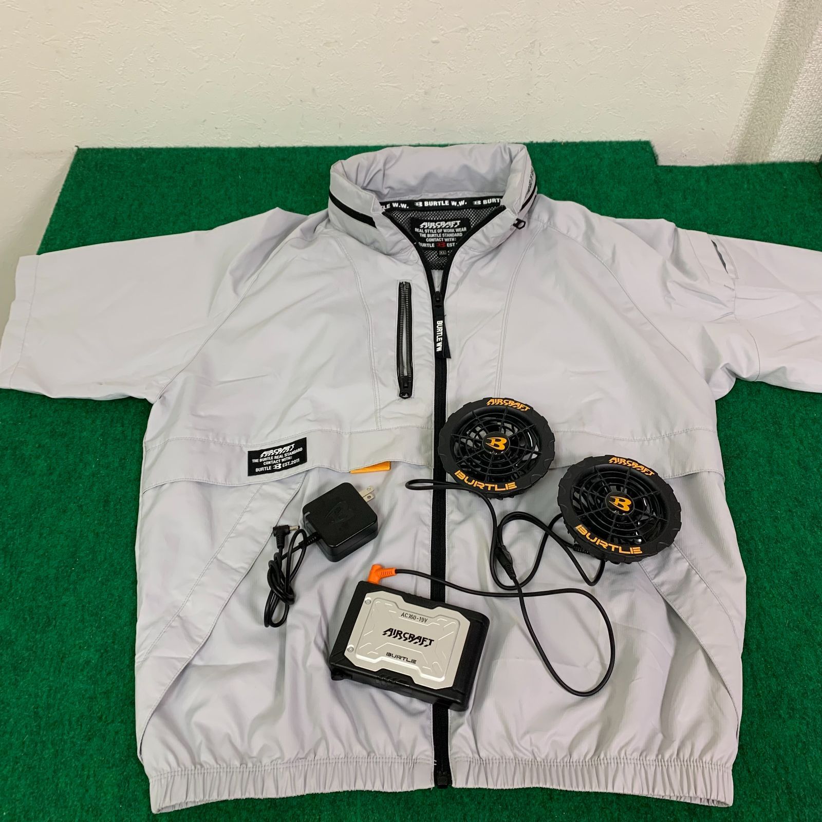 〇【中古美品】バートル空調服 フルセット 19Vリチウムイオン 