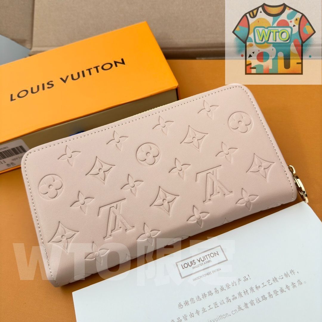 LVルイ・ヴィトン/財布はパッドMonogramエンボス模様の小羊の皮