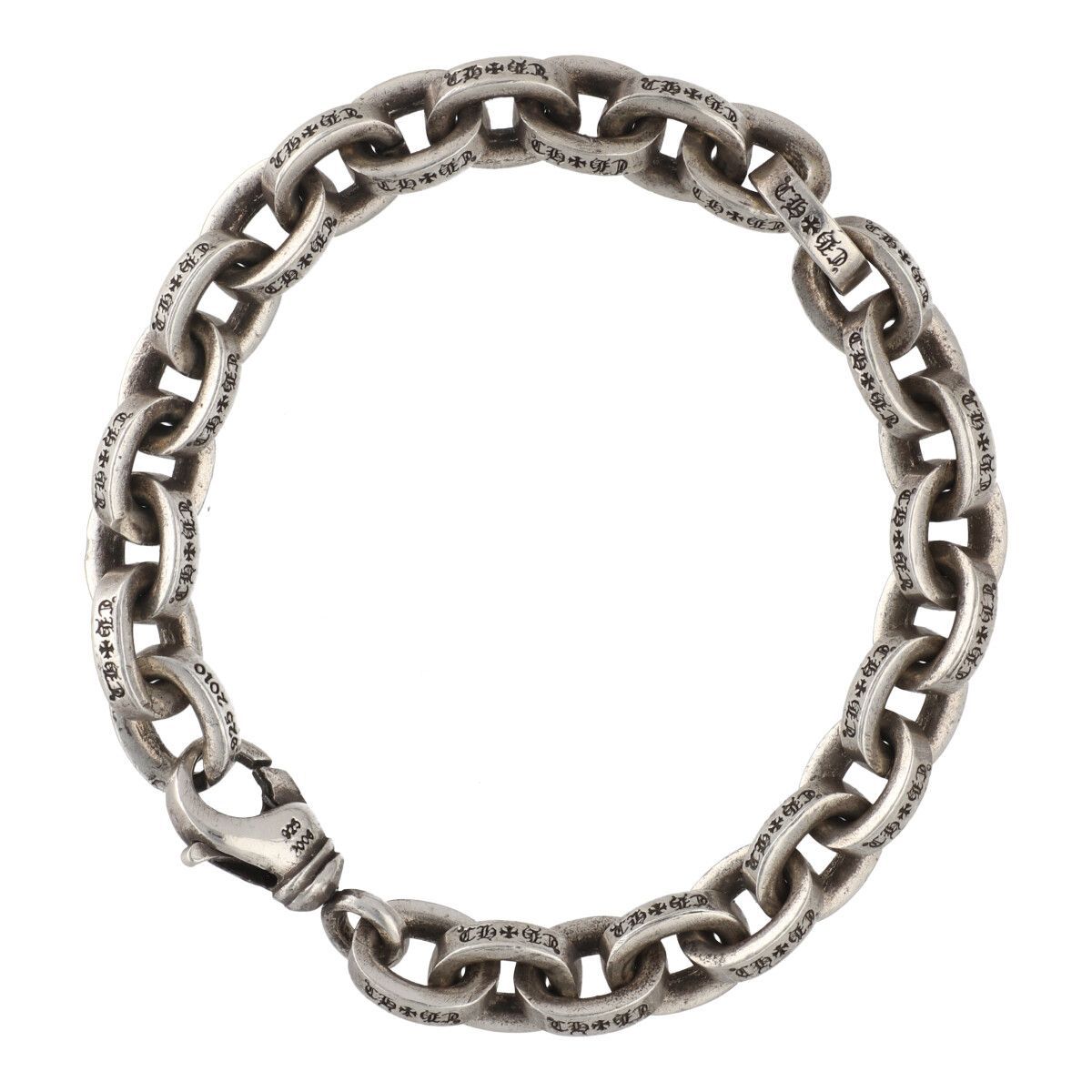 中古】 CHROME HEARTS クロムハーツ ラージ ペーパーチェーンブレスレット 7inch SV925 シルバー 7インチ アクセサリー  24007572 RS - メルカリ